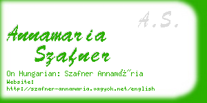 annamaria szafner business card